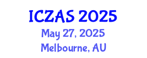International Conference on Zoology and Animal Science (ICZAS) May 27, 2025 - Melbourne, Australia
