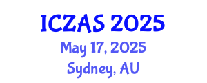 International Conference on Zoology and Animal Science (ICZAS) May 17, 2025 - Sydney, Australia