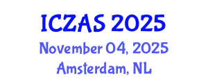 International Conference on Zoology and Animal Science (ICZAS) November 04, 2025 - Amsterdam, Netherlands
