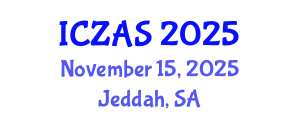 International Conference on Zoology and Animal Science (ICZAS) November 15, 2025 - Jeddah, Saudi Arabia