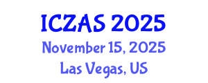 International Conference on Zoology and Animal Science (ICZAS) November 15, 2025 - Las Vegas, United States