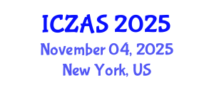 International Conference on Zoology and Animal Science (ICZAS) November 04, 2025 - New York, United States