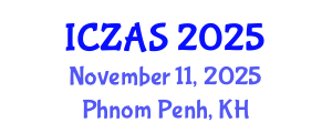 International Conference on Zoology and Animal Science (ICZAS) November 11, 2025 - Phnom Penh, Cambodia