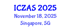 International Conference on Zoology and Animal Science (ICZAS) November 18, 2025 - Singapore, Singapore