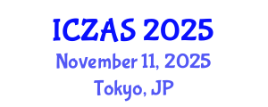 International Conference on Zoology and Animal Science (ICZAS) November 11, 2025 - Tokyo, Japan