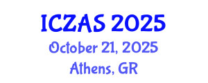 International Conference on Zoology and Animal Science (ICZAS) October 21, 2025 - Athens, Greece