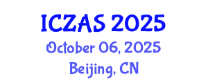 International Conference on Zoology and Animal Science (ICZAS) October 06, 2025 - Beijing, China
