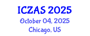 International Conference on Zoology and Animal Science (ICZAS) October 04, 2025 - Chicago, United States
