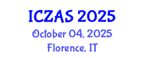 International Conference on Zoology and Animal Science (ICZAS) October 04, 2025 - Florence, Italy