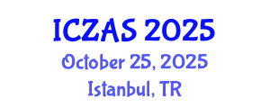 International Conference on Zoology and Animal Science (ICZAS) October 25, 2025 - Istanbul, Turkey