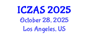 International Conference on Zoology and Animal Science (ICZAS) October 28, 2025 - Los Angeles, United States