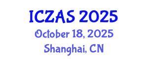 International Conference on Zoology and Animal Science (ICZAS) October 18, 2025 - Shanghai, China