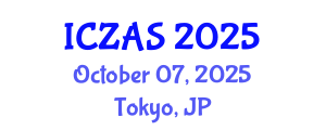 International Conference on Zoology and Animal Science (ICZAS) October 07, 2025 - Tokyo, Japan
