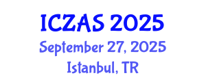 International Conference on Zoology and Animal Science (ICZAS) September 27, 2025 - Istanbul, Turkey