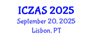International Conference on Zoology and Animal Science (ICZAS) September 20, 2025 - Lisbon, Portugal