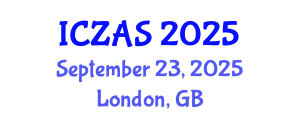 International Conference on Zoology and Animal Science (ICZAS) September 23, 2025 - London, United Kingdom