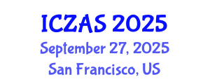 International Conference on Zoology and Animal Science (ICZAS) September 27, 2025 - San Francisco, United States