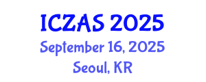 International Conference on Zoology and Animal Science (ICZAS) September 16, 2025 - Seoul, Republic of Korea