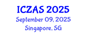 International Conference on Zoology and Animal Science (ICZAS) September 09, 2025 - Singapore, Singapore