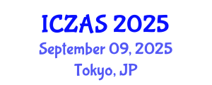 International Conference on Zoology and Animal Science (ICZAS) September 09, 2025 - Tokyo, Japan