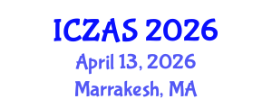 International Conference on Zoology and Animal Science (ICZAS) April 13, 2026 - Marrakesh, Morocco International Conference on Zoology and Animal Science (ICZAS) April 13, 2026 - Marrakesh, Morocco