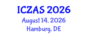International Conference on Zoology and Animal Science (ICZAS) August 14, 2026 - Hamburg, Germany International Conference on Zoology and Animal Science (ICZAS) August 14, 2026 - Hamburg, Germany