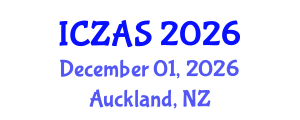 International Conference on Zoology and Animal Science (ICZAS) December 01, 2026 - Auckland, New Zealand International Conference on Zoology and Animal Science (ICZAS) December 01, 2026 - Auckland, New Zealand