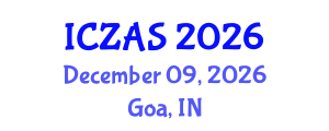 International Conference on Zoology and Animal Science (ICZAS) December 09, 2026 - Goa, India International Conference on Zoology and Animal Science (ICZAS) December 09, 2026 - Goa, India
