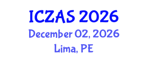 International Conference on Zoology and Animal Science (ICZAS) December 02, 2026 - Lima, Peru International Conference on Zoology and Animal Science (ICZAS) December 02, 2026 - Lima, Peru