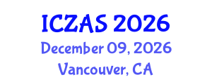 International Conference on Zoology and Animal Science (ICZAS) December 09, 2026 - Vancouver, Canada International Conference on Zoology and Animal Science (ICZAS) December 09, 2026 - Vancouver, Canada