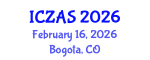 International Conference on Zoology and Animal Science (ICZAS) February 16, 2026 - Bogota, Colombia International Conference on Zoology and Animal Science (ICZAS) February 16, 2026 - Bogota, Colombia