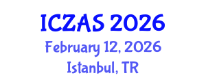 International Conference on Zoology and Animal Science (ICZAS) February 12, 2026 - Istanbul, Turkey International Conference on Zoology and Animal Science (ICZAS) February 12, 2026 - Istanbul, Turkey