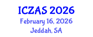 International Conference on Zoology and Animal Science (ICZAS) February 16, 2026 - Jeddah, Saudi Arabia International Conference on Zoology and Animal Science (ICZAS) February 16, 2026 - Jeddah, Saudi Arabia