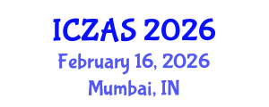 International Conference on Zoology and Animal Science (ICZAS) February 16, 2026 - Mumbai, India International Conference on Zoology and Animal Science (ICZAS) February 16, 2026 - Mumbai, India