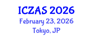 International Conference on Zoology and Animal Science (ICZAS) February 23, 2026 - Tokyo, Japan International Conference on Zoology and Animal Science (ICZAS) February 23, 2026 - Tokyo, Japan