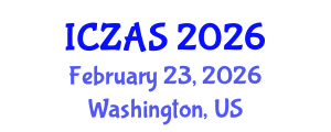 International Conference on Zoology and Animal Science (ICZAS) February 23, 2026 - Washington, United States International Conference on Zoology and Animal Science (ICZAS) February 23, 2026 - Washington, United States