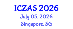 International Conference on Zoology and Animal Science (ICZAS) July 05, 2026 - Singapore, Singapore