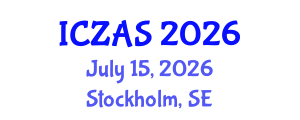 International Conference on Zoology and Animal Science (ICZAS) July 15, 2026 - Stockholm, Sweden
