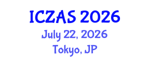 International Conference on Zoology and Animal Science (ICZAS) July 22, 2026 - Tokyo, Japan International Conference on Zoology and Animal Science (ICZAS) July 22, 2026 - Tokyo, Japan