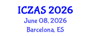 International Conference on Zoology and Animal Science (ICZAS) June 08, 2026 - Barcelona, Spain International Conference on Zoology and Animal Science (ICZAS) June 08, 2026 - Barcelona, Spain