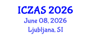 International Conference on Zoology and Animal Science (ICZAS) June 08, 2026 - Ljubljana, Slovenia International Conference on Zoology and Animal Science (ICZAS) June 08, 2026 - Ljubljana, Slovenia