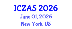 International Conference on Zoology and Animal Science (ICZAS) June 01, 2026 - New York, United States International Conference on Zoology and Animal Science (ICZAS) June 01, 2026 - New York, United States