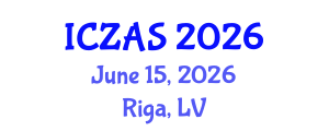 International Conference on Zoology and Animal Science (ICZAS) June 15, 2026 - Riga, Latvia International Conference on Zoology and Animal Science (ICZAS) June 15, 2026 - Riga, Latvia