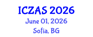 International Conference on Zoology and Animal Science (ICZAS) June 01, 2026 - Sofia, Bulgaria International Conference on Zoology and Animal Science (ICZAS) June 01, 2026 - Sofia, Bulgaria
