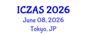 International Conference on Zoology and Animal Science (ICZAS) June 08, 2026 - Tokyo, Japan International Conference on Zoology and Animal Science (ICZAS) June 08, 2026 - Tokyo, Japan