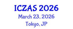 International Conference on Zoology and Animal Science (ICZAS) March 23, 2026 - Tokyo, Japan International Conference on Zoology and Animal Science (ICZAS) March 23, 2026 - Tokyo, Japan