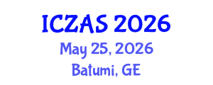 International Conference on Zoology and Animal Science (ICZAS) May 25, 2026 - Batumi, Georgia International Conference on Zoology and Animal Science (ICZAS) May 25, 2026 - Batumi, Georgia
