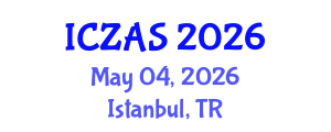 International Conference on Zoology and Animal Science (ICZAS) May 04, 2026 - Istanbul, Turkey International Conference on Zoology and Animal Science (ICZAS) May 04, 2026 - Istanbul, Turkey