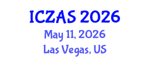 International Conference on Zoology and Animal Science (ICZAS) May 11, 2026 - Las Vegas, United States International Conference on Zoology and Animal Science (ICZAS) May 11, 2026 - Las Vegas, United States