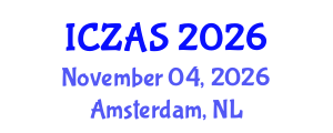 International Conference on Zoology and Animal Science (ICZAS) November 04, 2026 - Amsterdam, Netherlands International Conference on Zoology and Animal Science (ICZAS) November 04, 2026 - Amsterdam, Netherlands